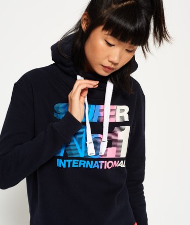 International Crop Hoodie Image 3