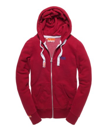 Orange Label Zip Hoodie Image 2