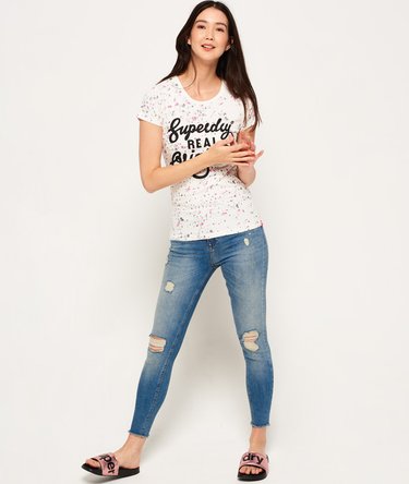Real Original T-Shirt mit Farbspritzer-Print Image 3