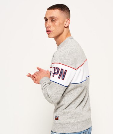 Retro randig sweatshirt Image 4