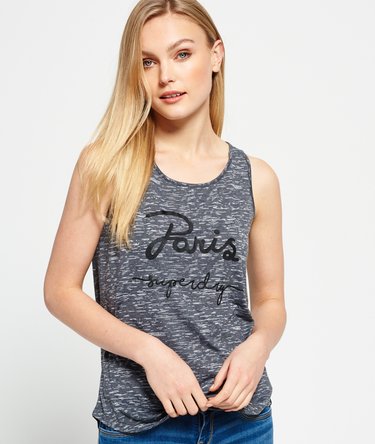 Linear Burnout Vest Top Image 1