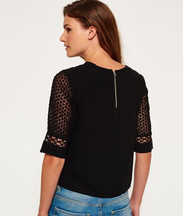 Analee Lacy Shell Top Image 4