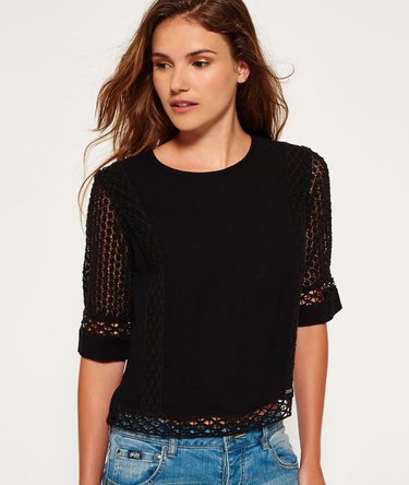 Analee Lacy Shell Top Image 1