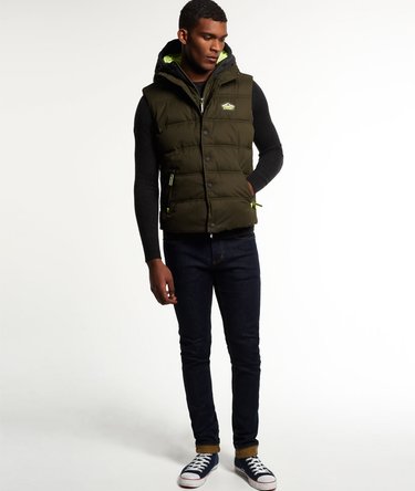 Hooded Microfibre Pitching Gilet Image 3