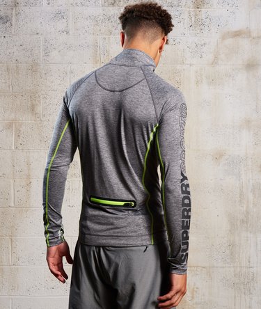 Sport Athletic Half Zip Henley Top Image 5