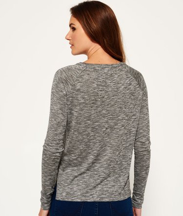 Slubby Knit Graphic Top Image 5