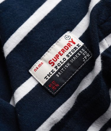 Chest Band Breton Polo Shirt Image 7