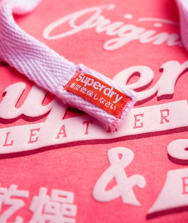 Original 77 Hoodie neonpink für Damen Superdry DE