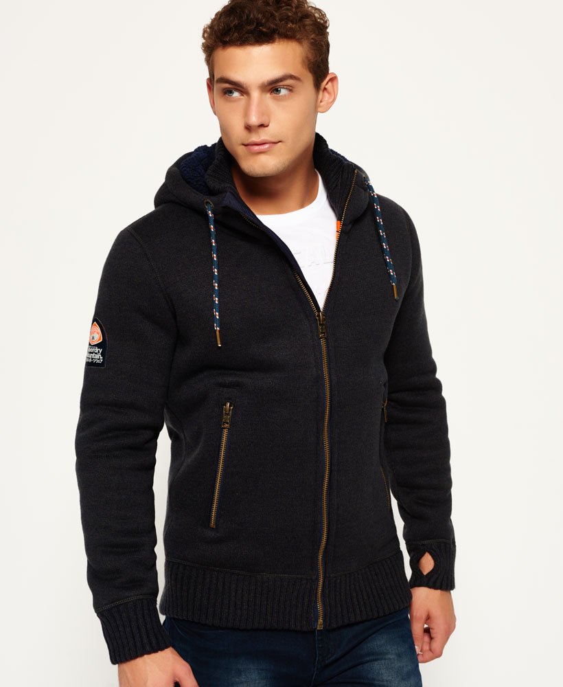 mens Expedition Zip Hooded Jacket in Evergreen/Eclipse Twist | Superdry  CA-EN