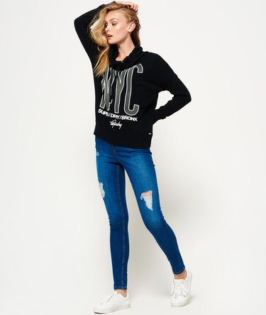 Sudadera con capucha y cuello chimenea Sporty Image 4