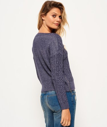 Nebraska Cable Zip Knit Jumper Image 4