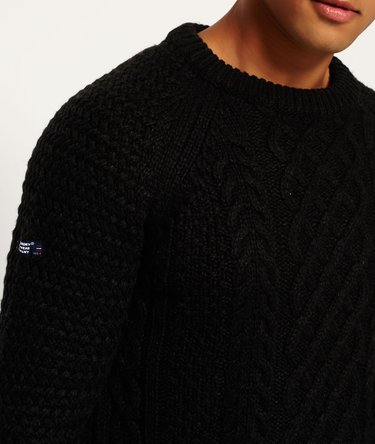 Columbus Cable Crew Neck Jumper Image 5