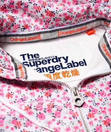 Orange Label volledig bedrukte hoodie met rits Image 6