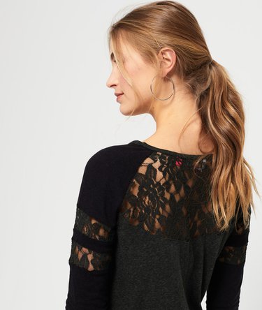 Lace Insert Baseball Top Image 5