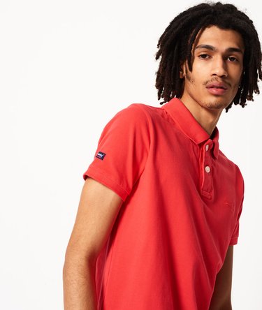 Vintage Destroyed Pique Polo Shirt Image 6