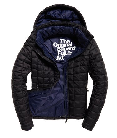 Hooded Box Quilt Fuji Jacket Image 2