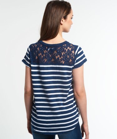 Super Sewn Stripe Pocket T-shirt Image 4