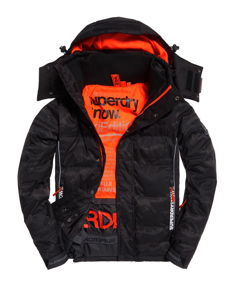 Snow Puffer Skijacke schattiertes tarnmuster für Herren | Superdry DE