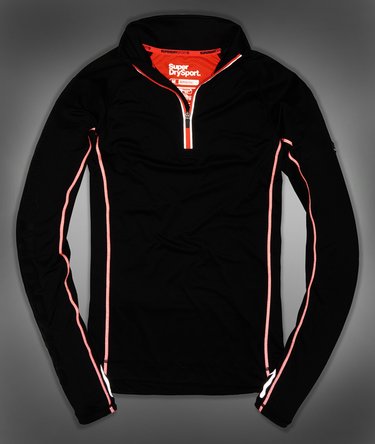 Sport Athletic Half Zip Henley Top Image 3