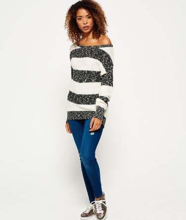 West Textured Stripe Knit Jumper Image 3