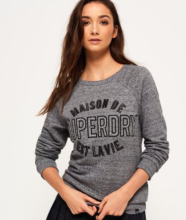 Applique Raglan Crew Sweatshirt Image 1