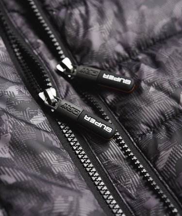Fuji Jacke mit Doppelreißverschluss, Print und Kapuze Image 7