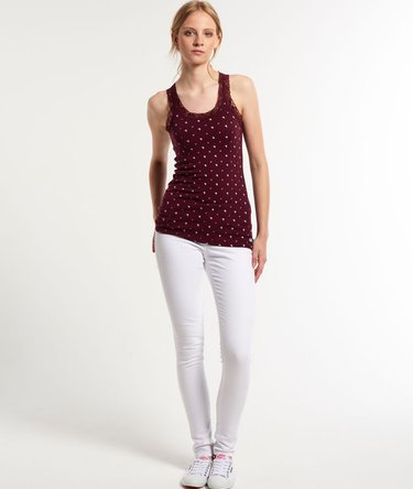 Camiseta de tirantes Vintage Lace Printed Image 2