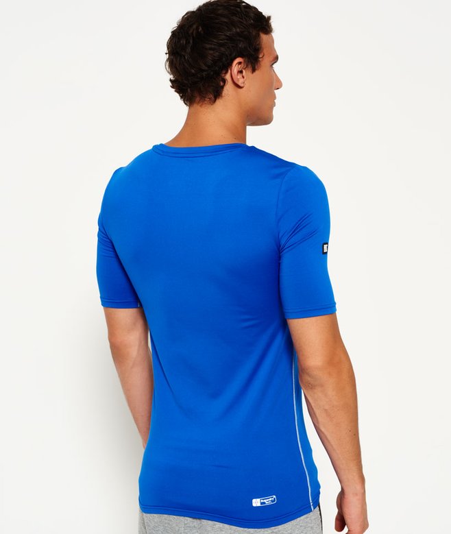 Chemise Superdry Athletic Homme Taille S - Coton Bleu - Logo - Très Bon état