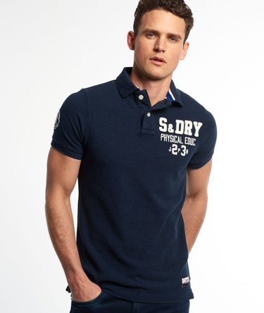 Appliqué Chest Hit Piqué Polo-Shirt Image 2