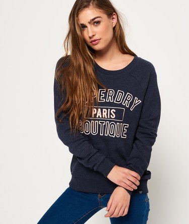 Applique Raglan Crew Sweatshirt Image 1