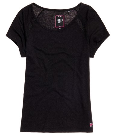 Camiseta con malla y mangas raglán Essential Image 2