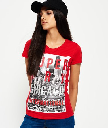 Womens City Chicago Graphic T-Shirt Womens City Chicago Graphic T-Shirt