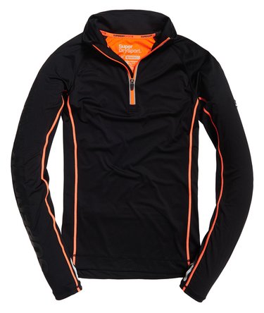 Sport Athletic Half Zip Henley Top Image 2