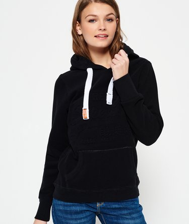 Embossed Logo Hoodie Image 1
