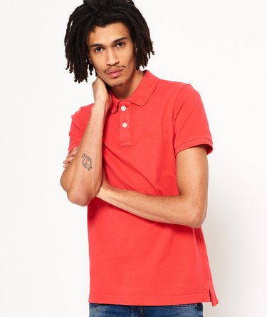 Vintage Destroyed Pique Polo Shirt Image 1