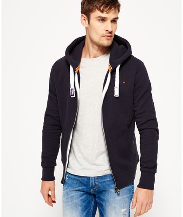 Orange Label hoodie met rits Image 1