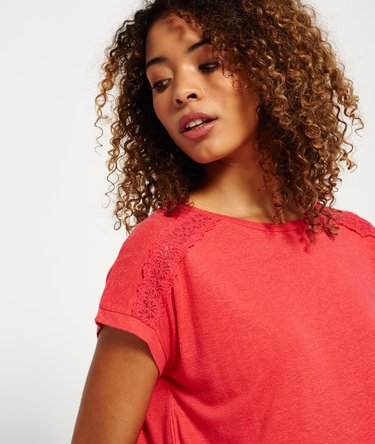 Lace Insert T-shirt Image 5