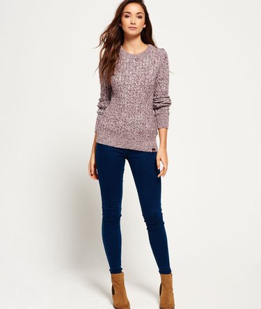 Croyde Twist Cable Crew Jumper Image 3