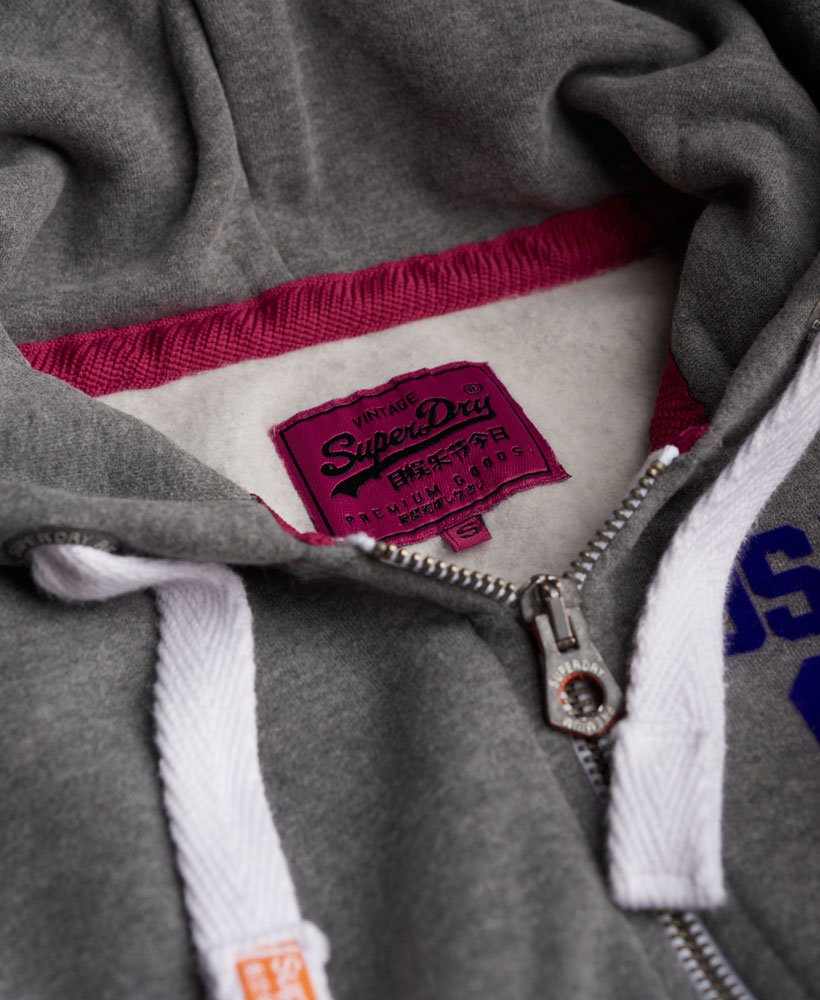 Superdry Osaka 6 パーカー M グレー mens Osaka Logo Hoodie in Cadet Grey Marl | Superdry US