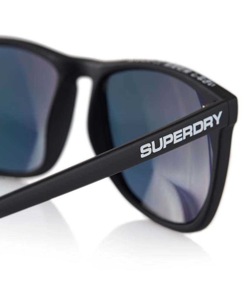 Uniseks Shockwave zonnebril in RUBBERISED BLACK/GOLD-RED REVO