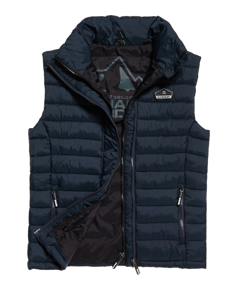 mens Fuji Double Zip Vest in PETROL | Superdry US