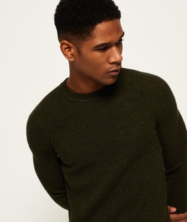 IE Textured Ribbed Crew Jumper Image 5