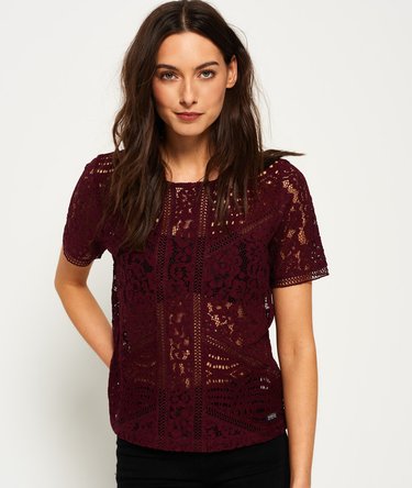 Orchid Lace Panelled Top Image 5