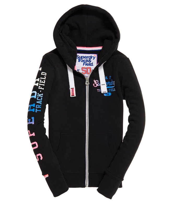 Track Field Kapuzenjacke mit Reißverschluss