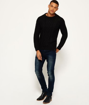 Columbus Cable Crew Neck Jumper Image 3