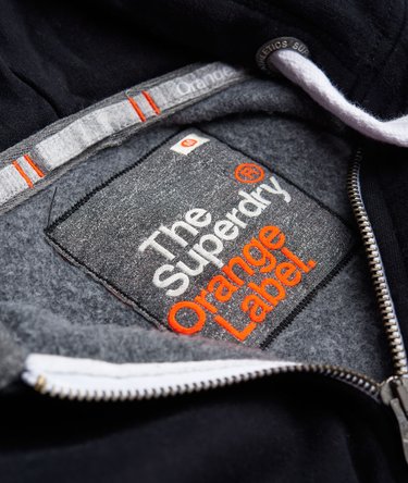 Orange Label Zip Hoodie Image 5