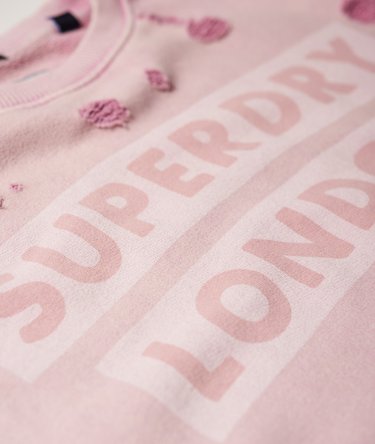 Distress Boxy Sweatshirt Image 7