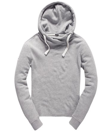 Marl Crop Hoodie Image 2
