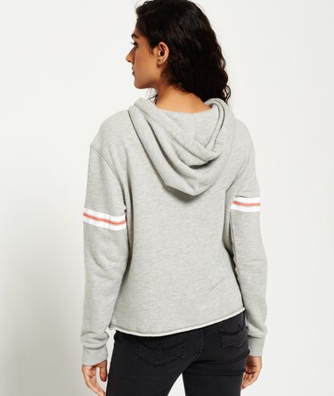 Vintage Logo Varsity Cropped Hoodie Image 4