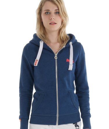 Orange Label Zip Hoodie Image 2